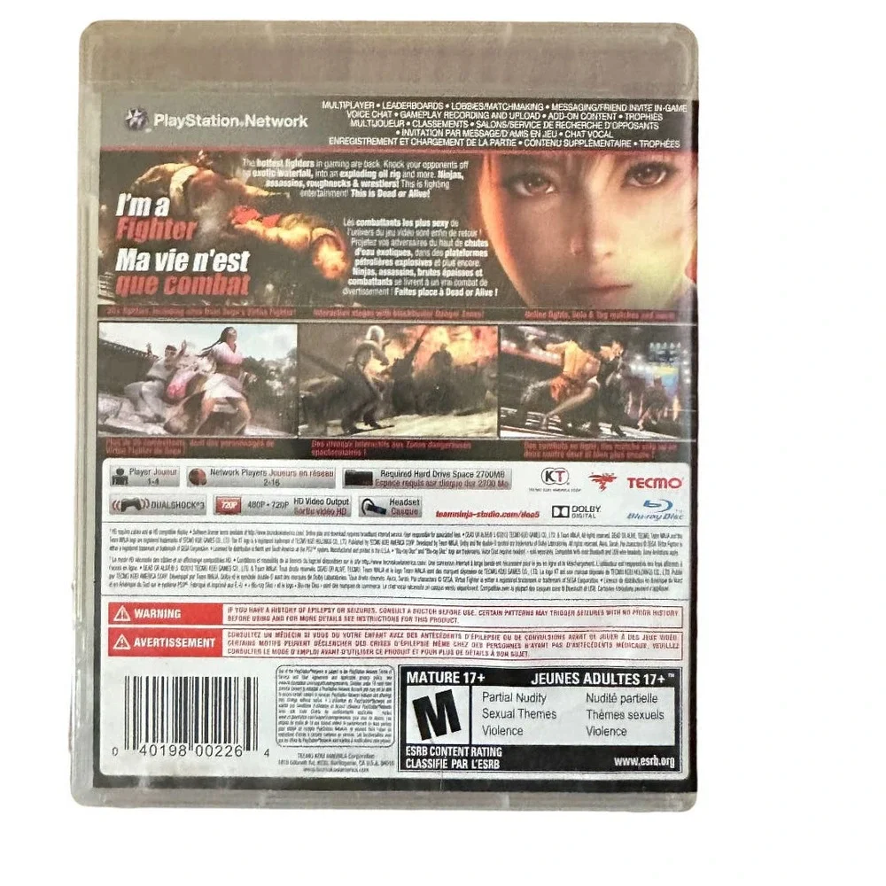 DEAD OR ALIVE 5 GAME FOR PS3